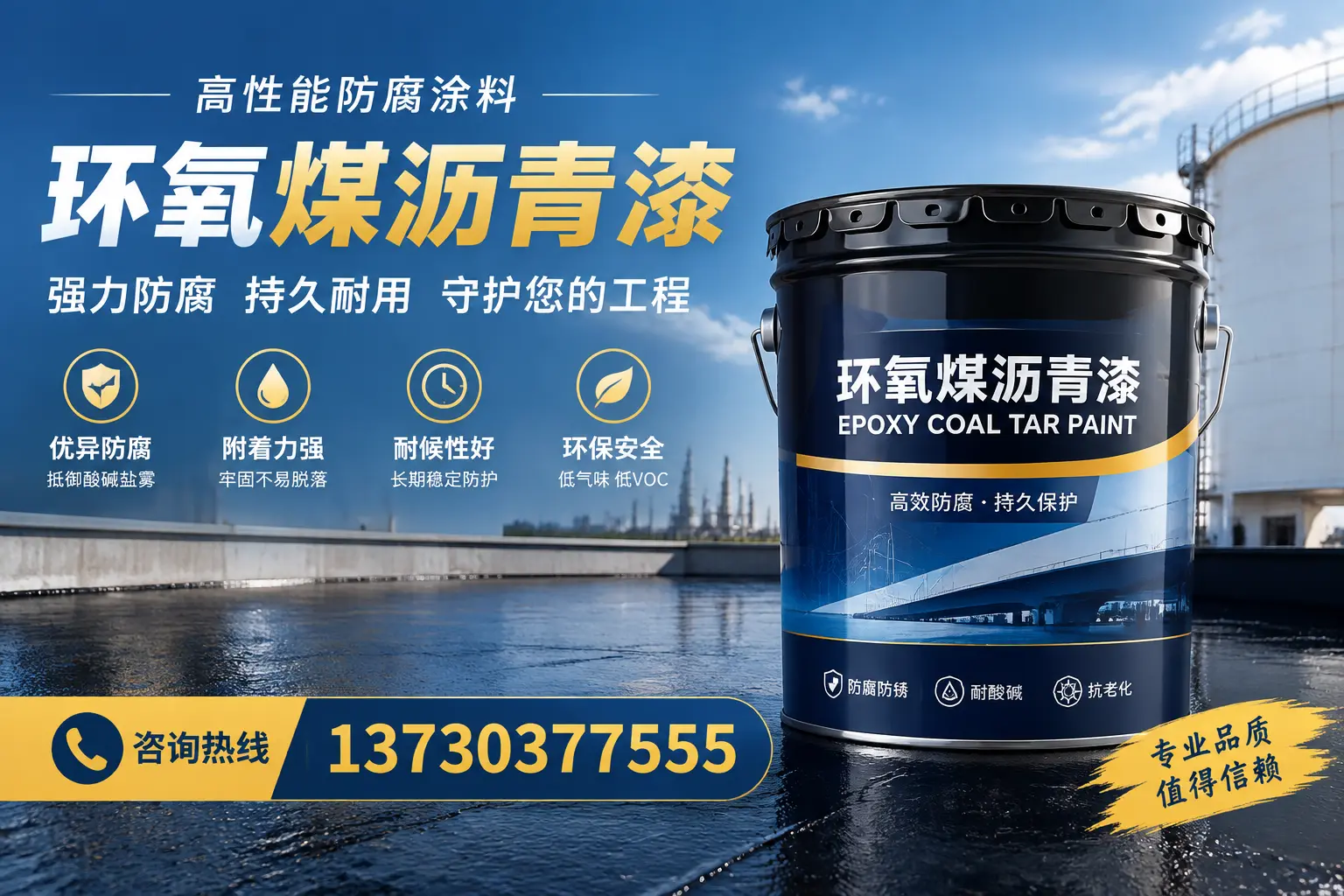 环氧煤沥青漆的耐久性分析,适合湛江的使用场景